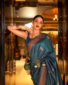 Designer Banarasi Silk Saree With Blouse Piece